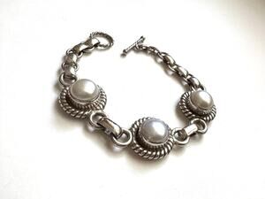 Baby Toddler Pearl Sterling 925 Silver Handmade Bracelet 6 inch